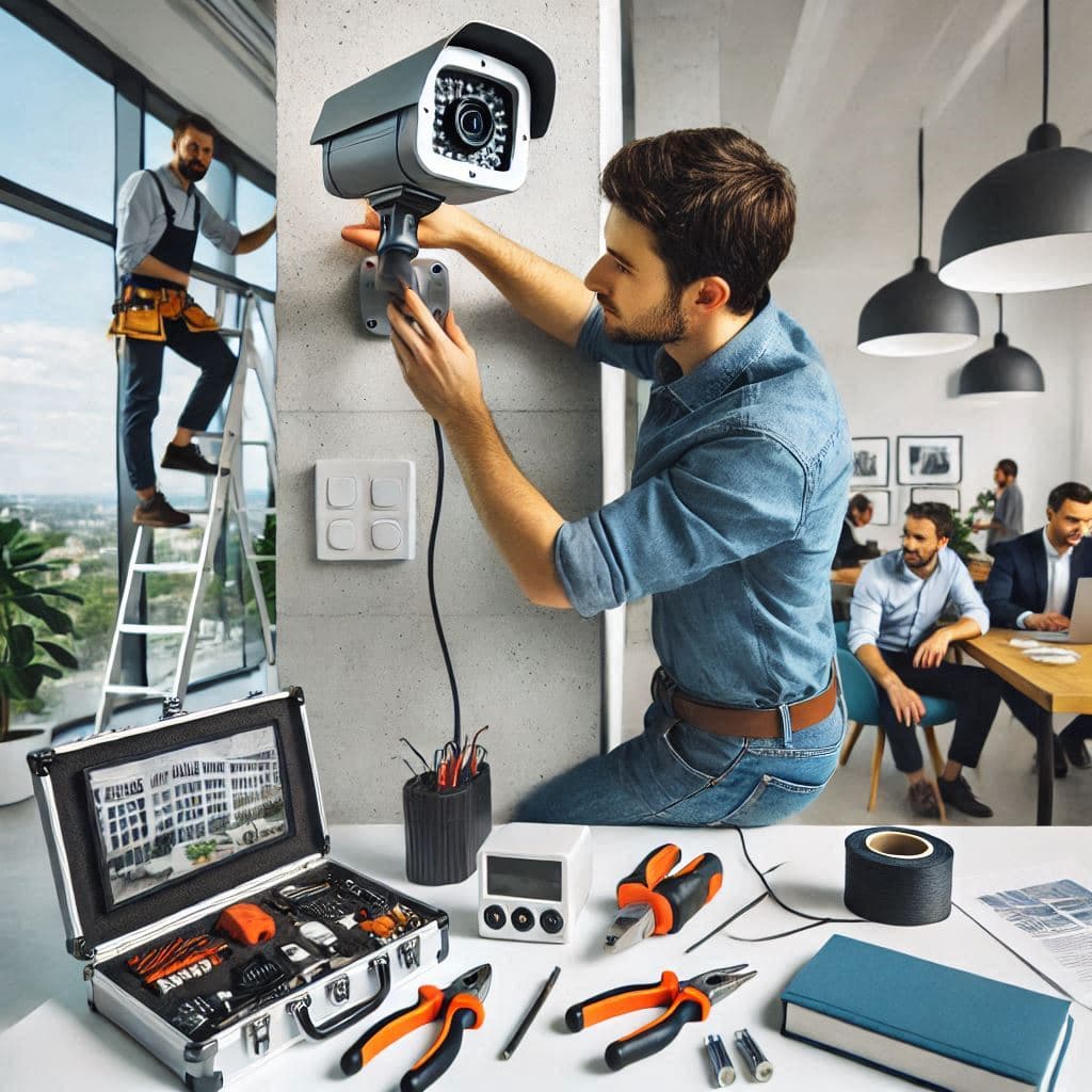 Security camera installation