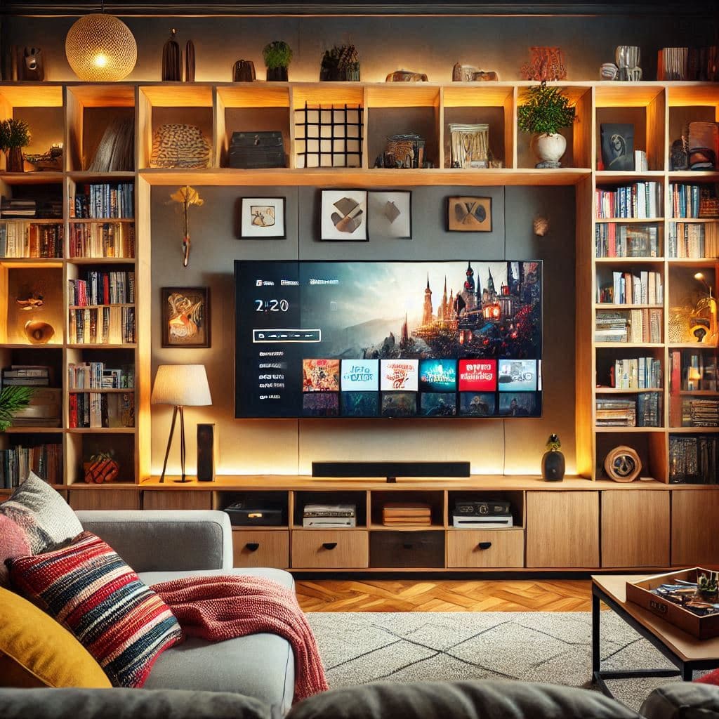 TV and entertainment setup